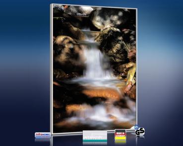 Preview: Infrarot Bildheizung 500 Watt 90x60 M10-SL Wasserfall HF