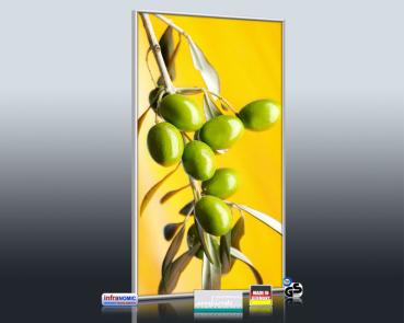 Preview: Infrarot Bildheizung 700 Watt 120x60 M10-SL Oliven