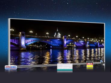 Preview: Infrarot Bildheizung 900 Watt 140x60 M10-SL London bei Nacht