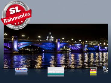 Preview: Infrarot Bildheizung 900 Watt 140x60 M10-SL London bei Nacht