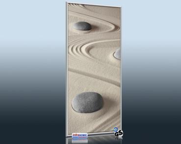 Preview: Infrarot Bildheizung 900 Watt 140x60 M10-SL Steine im Sand