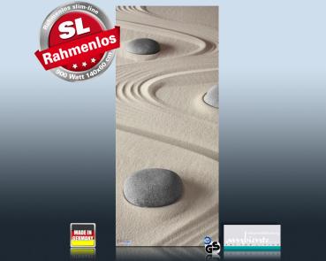 Preview: Infrarot Bildheizung 900 Watt 140x60 M10-SL Steine im Sand