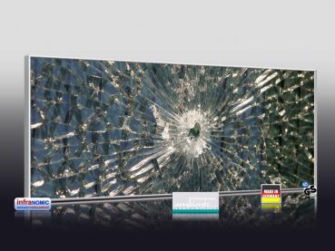 Preview: Infrarot Bildheizung 900 Watt 140x60 M10-SL Glas mit Loch