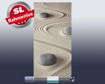 Preview: Infrarot Bildheizung 700 Watt 120x60 M10-SL Steine im Sand