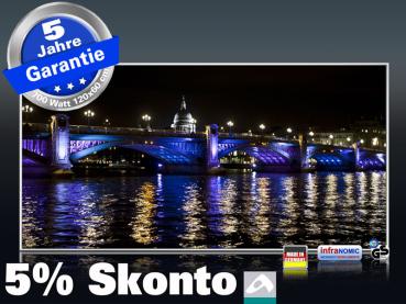 Infrarot Bildheizung 700 Watt 120x60 M10-SL London bei Nacht