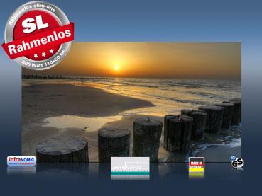 Preview: Infrarot Bildheizung 600 Watt 110x60 M10-SL sundown