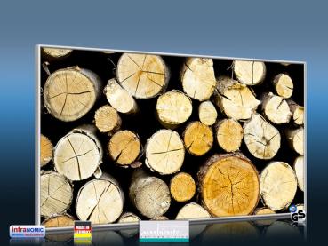 Preview: Infrarot Bildheizung 600 Watt 110x60 M10-SL Holzstapel
