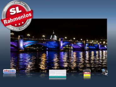 Preview: Infrarot Bildheizung 600 Watt 110x60 M10-SL London bei Nacht