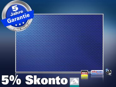 Infrarot Bildheizung 500 Watt 90x60 M10-SL Löcher blau