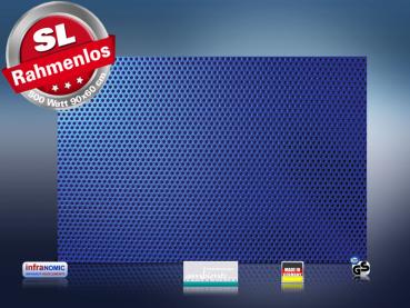 Preview: Infrarot Bildheizung 500 Watt 90x60 M10-SL Löcher blau