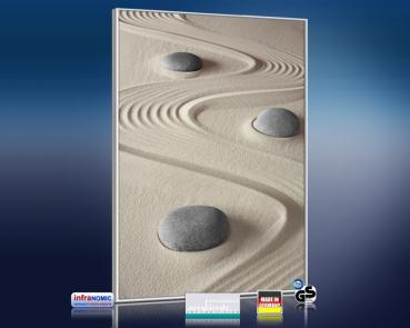 Preview: Infrarot Bildheizung 500 Watt 90x60 M10-SL Steine im Sand
