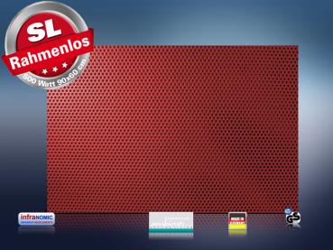 Preview: Infrarot Bildheizung 500 Watt 90x60 M10-SL Löcher rot