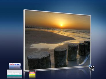 Preview: Infrarot Bildheizung 400 Watt 70x60 M10-SL sundown