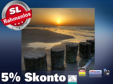 Preview: Infrarot Bildheizung 400 Watt 70x60 M10-SL sundown
