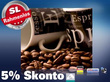 Preview: Infrarot Bildheizung 400 Watt 70x60 M10-SL Café 2
