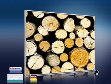Preview: infrarot Bildheizung 400 Watt 70x60 M10-SL Holzstapel