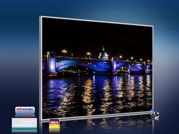 Preview: Infrarot Bildheizung 400 Watt 70x60 M10-SL London bei Nacht