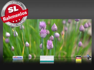 Preview: Infrarot Bildheizung 900 Watt 140x60 M10-SL Schnittlauch quer