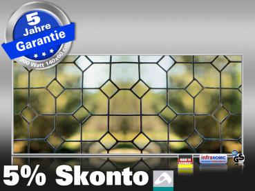 Infrarot Bildheizung 900 Watt 140x60 M10-SL Fenster III
