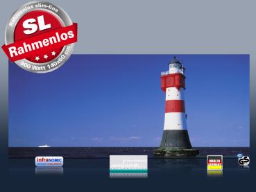 Preview: Infrarot Bildheizung 900 Watt 140x60 M10-SL Leuchtturm
