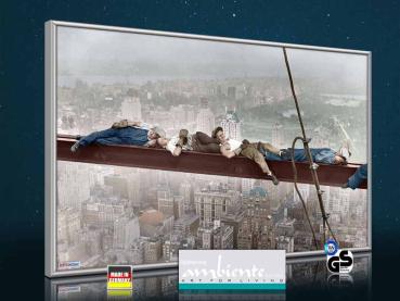 Preview: Infrarot Bildheizung 500 Watt 90x60 M10-SL catnap atop a skyscraper 4c
