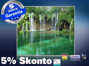 Infrarot Bildheizung 400 Watt 70x60 M10-SL Wasserfall