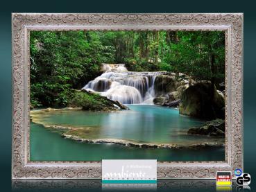 Preview: Infrarot Bildheizung 500 Watt 90x60 Stilrahmen StSi Flusslauf