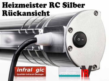 Preview: Infrarotstrahler 2000 Heizmeister Professionell RC IP65 Alu mit FB