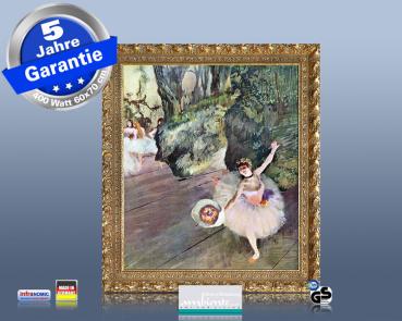 Preview: Infrarot Bildheizung Kunst 400 Watt 70x60 StG Tänzerin mit Blumen