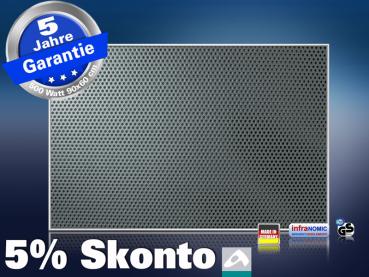 Infrarot Bildheizung 500 Watt 90x60 M10-SL Löcher grau