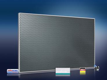 Preview: Infrarot Bildheizung 500 Watt 90x60 M10-SL Löcher grau