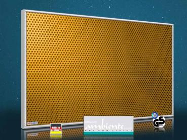 Preview: Infrarot Bildheizung 500 Watt 90x60 M10-SL Löcher orange