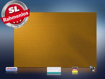 Preview: Infrarot Bildheizung 500 Watt 90x60 M10-SL Löcher orange