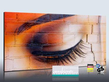 Preview: Infrarot Bildheizung 700 Watt Rahmenlos slim-line 120x60 Auge