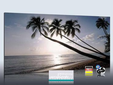 Preview: Infrarot Bildheizung 700 Watt Rahmenlos slim-line 120x60 Barbados