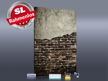 Preview: Infrarot Bildheizung 500 Watt Rahmenlos slim-line 90x60 Wand