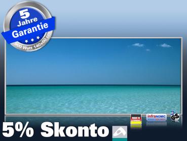 Infrarotheizung als Bild Bildheizung 900 Watt 140x60 M10-SL Mittelmeer
