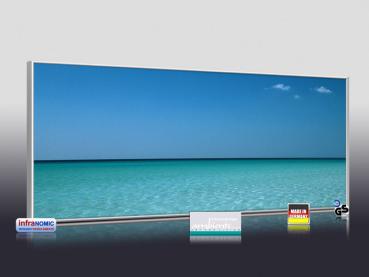 Preview: Infrarotheizung als Bild Bildheizung 900 Watt 140x60 M10-SL Mittelmeer