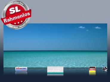 Preview: Infrarotheizung als Bild Bildheizung 900 Watt 140x60 M10-SL Mittelmeer