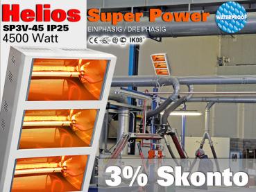 Super Power Infrarot Wärmestrahler Helios Titan SP3V 4500 Watt IP25