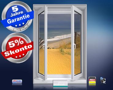 Infrarot Bildheizung 500 Watt 90x60 M10-SL Fensterblick Düne