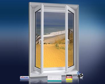 Preview: Infrarot Bildheizung 500 Watt 90x60 M10-SL Fensterblick Düne