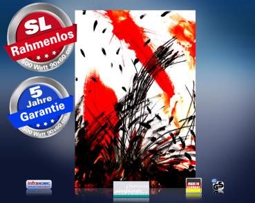 Preview: Infrarot Bildheizung 500 Watt 90x60 M10-SL Abstrakt 03