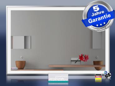 Preview: Infrarot Bad Spiegelheizung mit Licht led-line M10c in 5 Größen