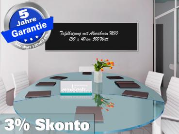 Infrarotheizung Tafelheizung Schreibtafel ESG Glas 500 Watt 130x40 M10