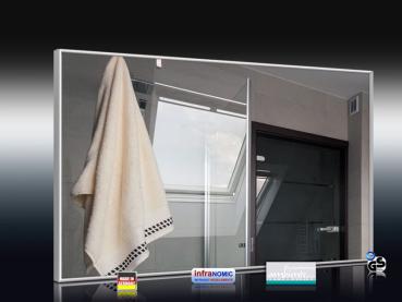Preview: Infrarot Bad Spiegelheizung 600 Watt 110x60 M10