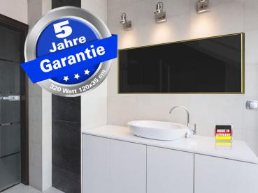 Preview: Infrarotheizung weiß Spiegelheizung Bad 320 Watt 120x35 M10M