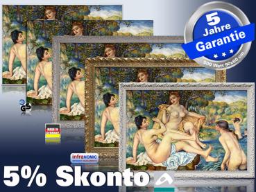 Infrarot Bildheizung Kunst 500 Watt Rahmen Varianten Rahmenlos Renoir