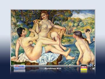 Preview: Infrarot Bildheizung Kunst 500 Watt Rahmen Varianten Rahmenlos Renoir