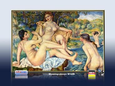 Preview: Infrarot Bildheizung Kunst 500 Watt Rahmen Varianten Rahmenlos Renoir